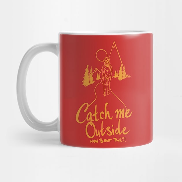 Catch me outside (orange) by cloverpullover